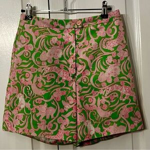 LILLY PULITZER VINTAGE “CALLIOPE” PINK & GREEN , size 6